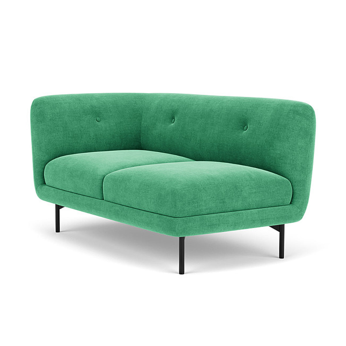 Alfred Fabric Left 2 Seater Modular Sofa - Modern L-Shaped Sectional Couch for Living Room, Lounge & Small Spaces - Comfortable & Stylish Home Furniture