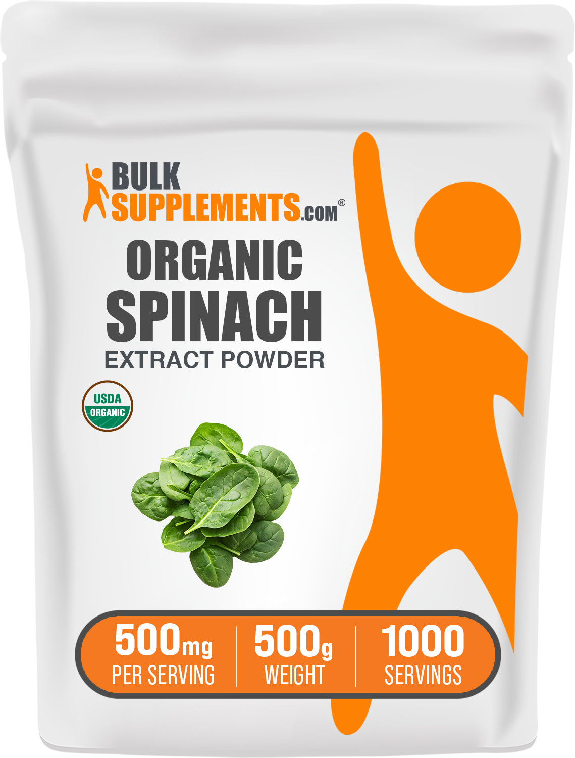 Organic Spinach Extract Powder - 100% Pure, Non-GMO, Vegan Superfood for Smoothies, Baking & Health Supplements | Boost Energy & Immunity Naturally