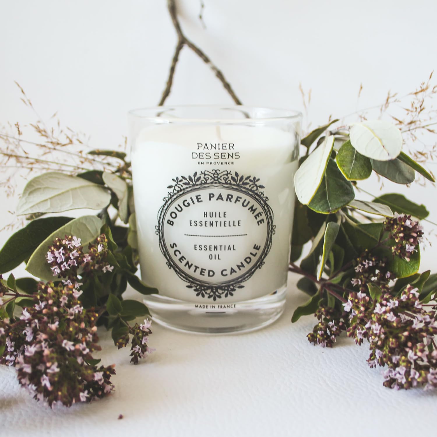 Panier des Sens Verbena Candle - 6.3oz Natural Scented Candle for Home Decor & Gifts