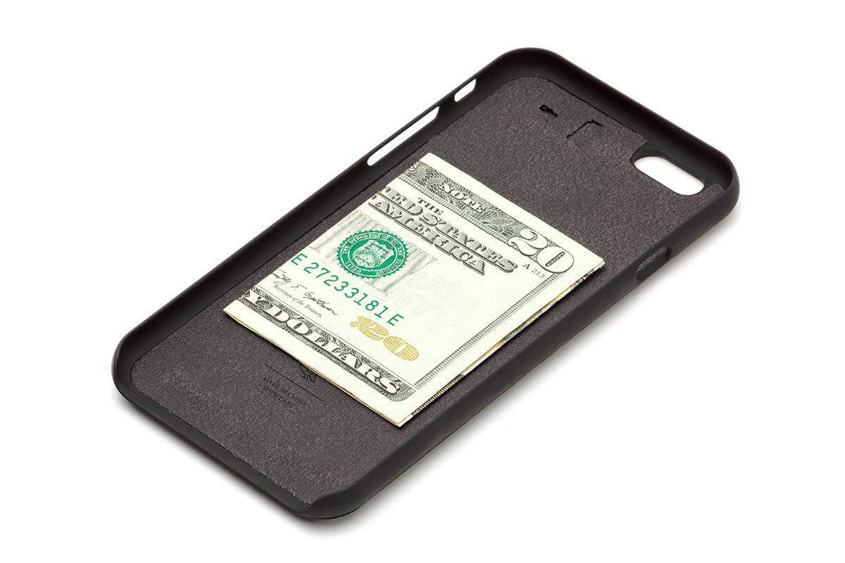 Bellroy Premium Leather Phone Case for iPhone 6 Plus/6s Plus with Card Slot - Slim Protective Wallet Cover for Everyday Use & Travel