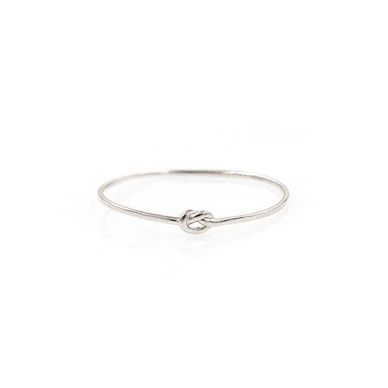 Baby Love Knot Ring - Sterling Silver Adjustable Knot Ring for Women & Girls - Perfect for Gifts, Birthdays & Everyday Wear