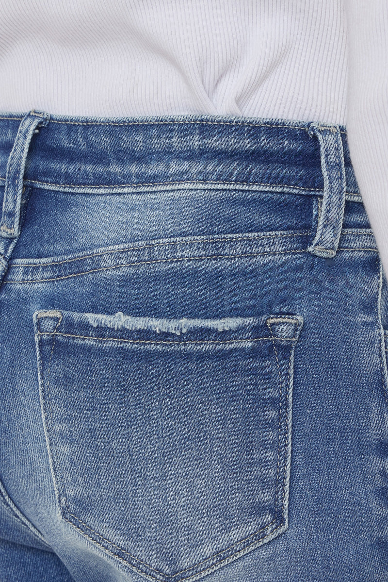 Cole High Rise Ankle Skinny Jeans for Kids - Stretch Denim Pants for Girls & Boys - Comfortable School & Play Outfit