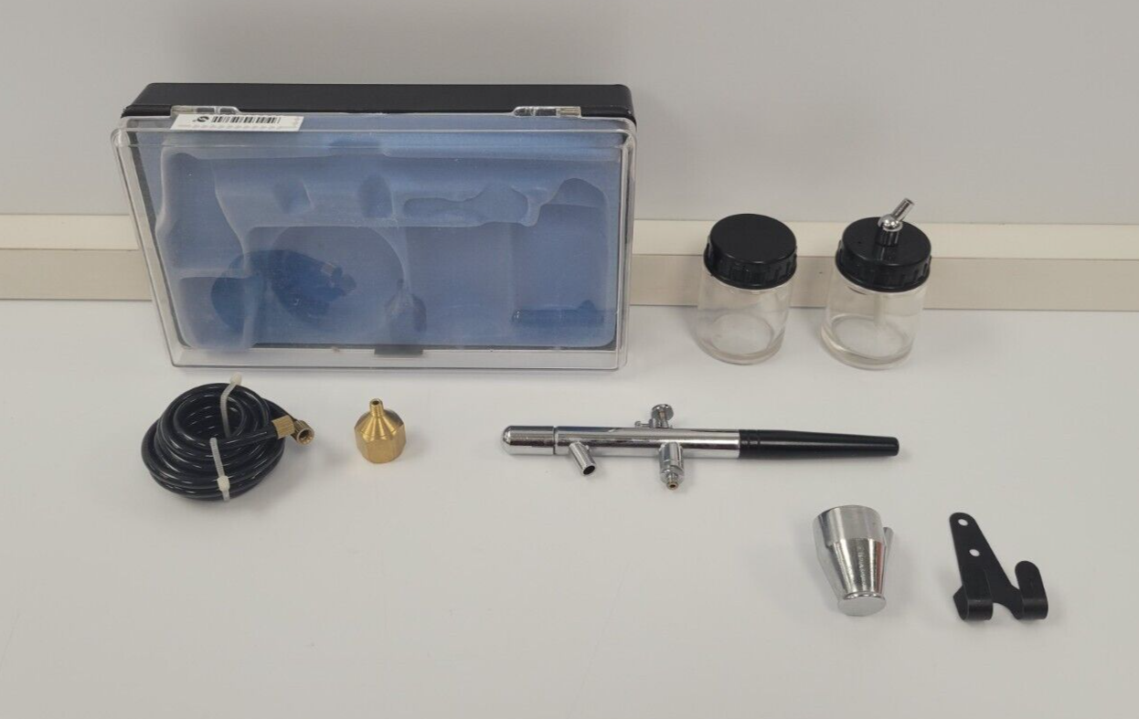 Powerfist 8006582 Professional Airbrush Kit for Painting, Art, and DIY Projects - Perfect for Artists, Hobbyists, and Craft Enthusiasts