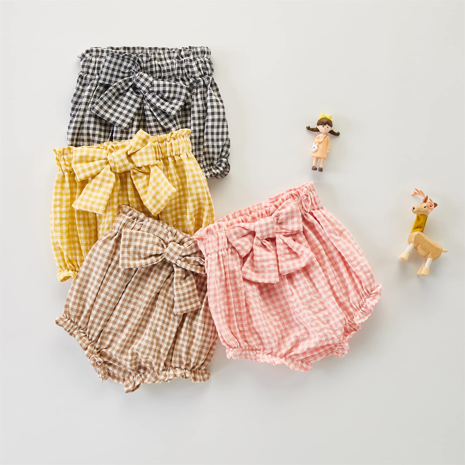 Soft Cotton Newborn Baby Girl Bloomers Diaper Covers with Ruffles - Breathable Underwear Shorts & Pants for Summer Outfits - Perfect for Playtime, Photo Shoots, and Daily Wear