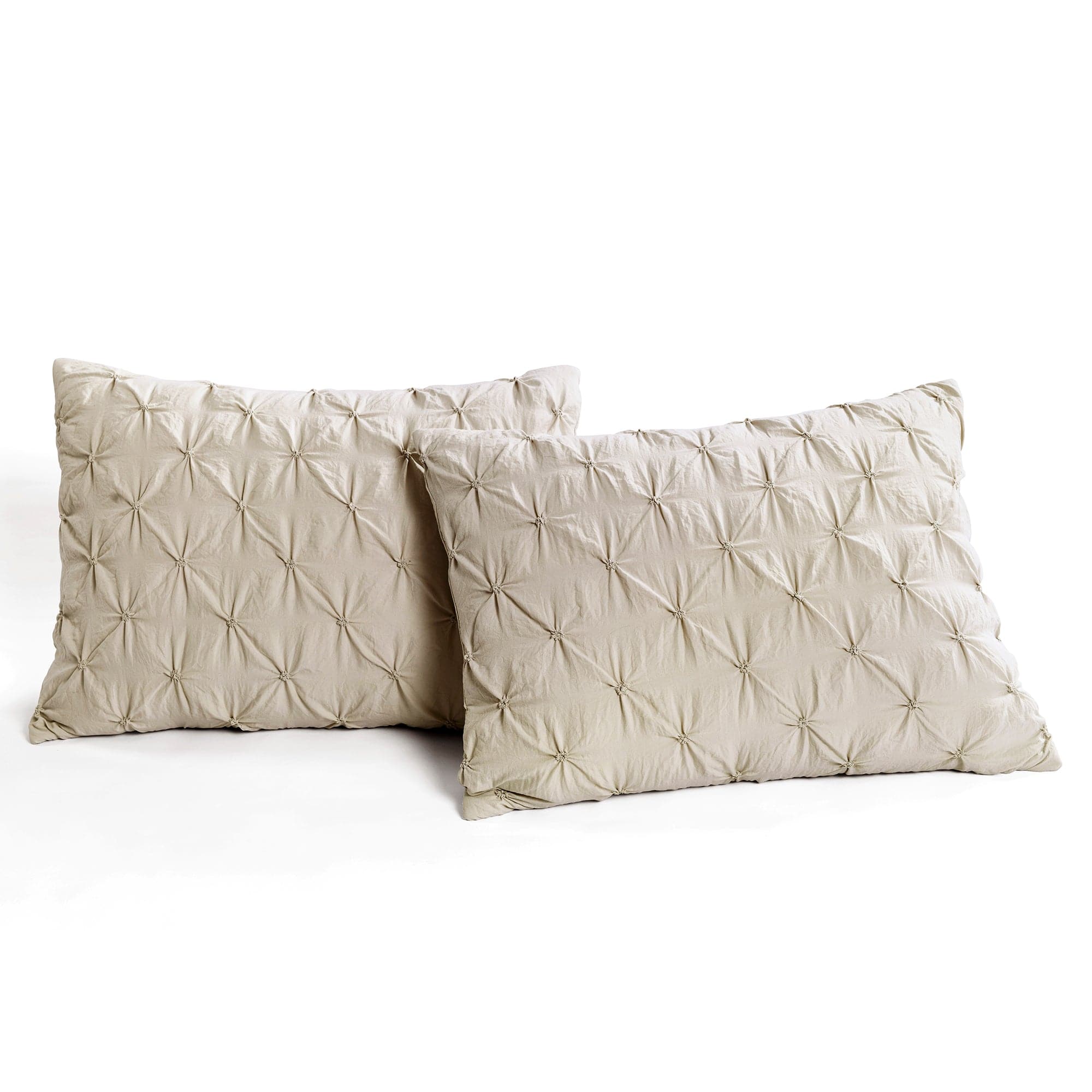 Ravello Pintuck 5-Piece Comforter Set - Queen Size Bedding with Pillow Shams - Luxury Soft Microfiber for Cozy Bedroom Decor