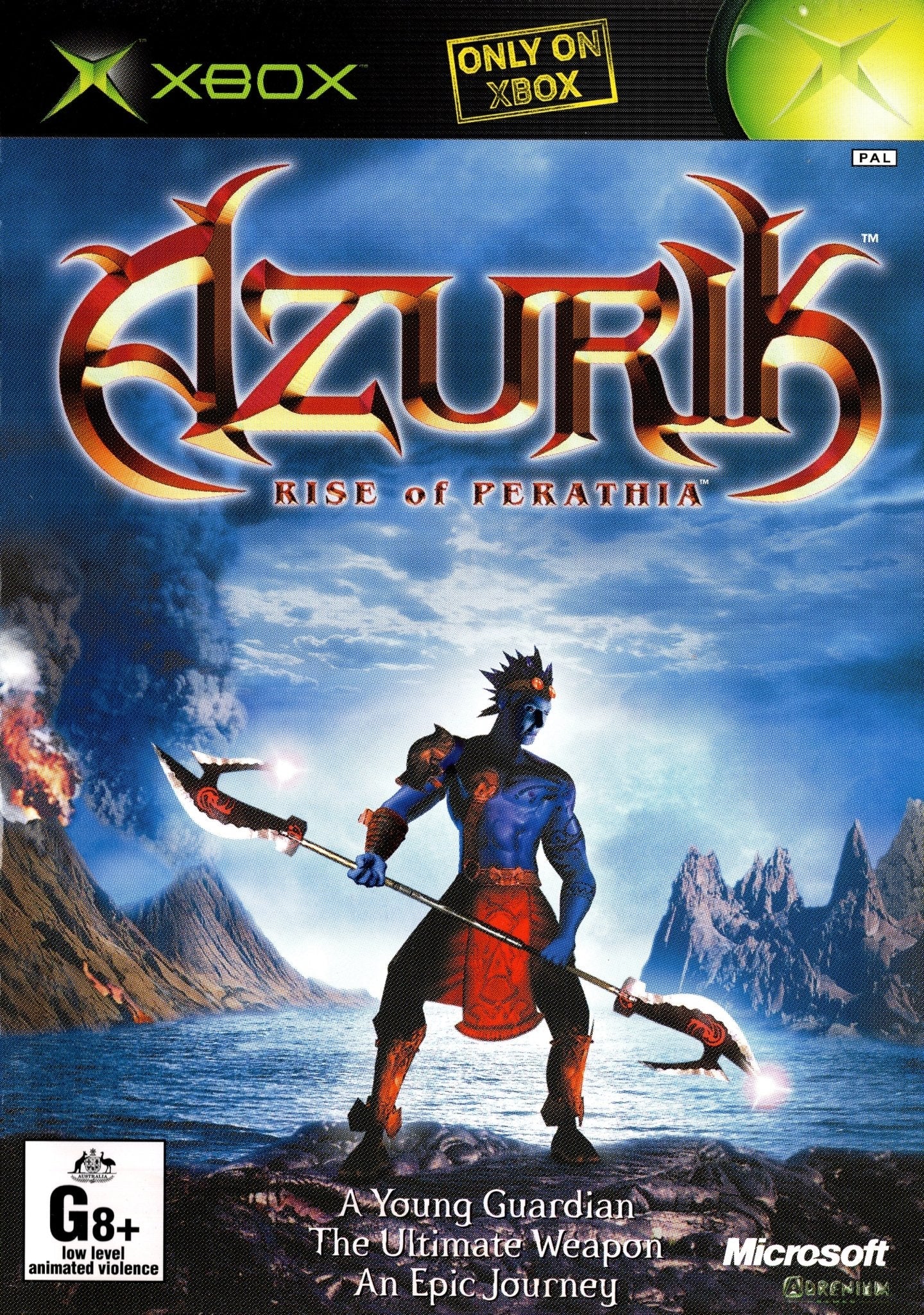 Azurik: Rise of Perathia - Xbox Game (PAL Version) | Action-Adventure RPG for Xbox | Perfect for Retro Gaming Enthusiasts & Collectors