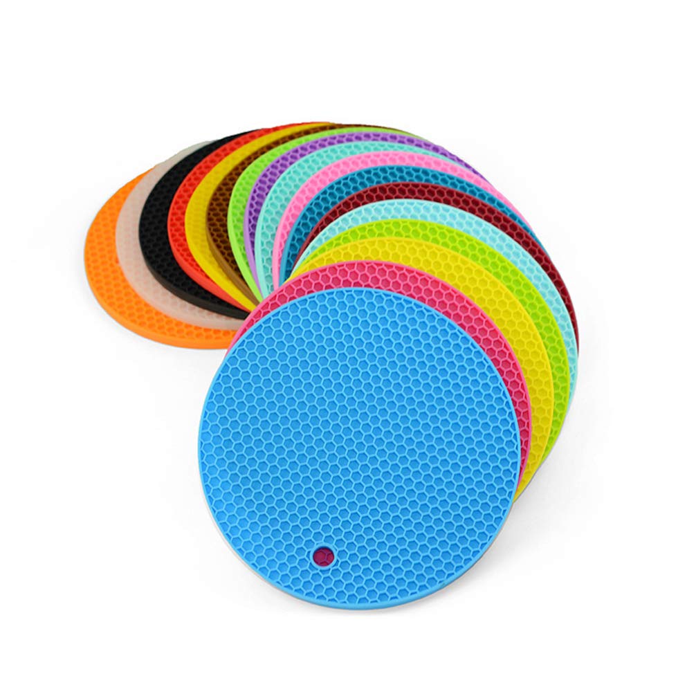 DOITOOL Heat Resistant Silicone Teapot Mat - Non-Slip Hot Pot Holder Pad for Kitchen, Stove & Table - Perfect for Tea Kettles, Coffee Pots & Hot Dishes (12