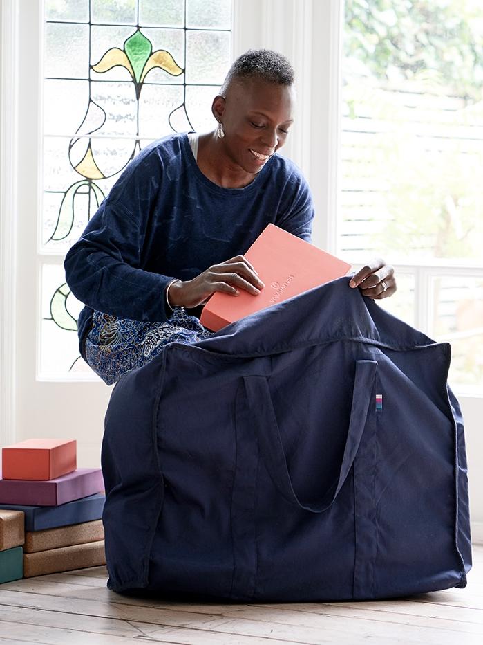 Yogamatters Organic Cotton Yoga Kit Bag for Teachers - Perfect for Yoga Classes, Studio Sessions & Travel