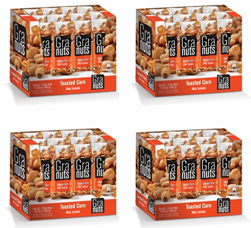 Crunchy Granuts Toasted Corn Snacks - 4 Packs of 1.41 Oz (48 Individual Bags) | Baked to Perfection, Healthy & Delicious | Perfect for Office, School, Travel & Movie Nights