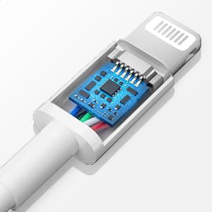 Fast Charging iPhone Lightning Cable 2-Pack - 6.6Ft USB C to Lightning Cable Compatible with iPhone 14/13/12 Series & iPad - Quick Charge for Home, Office & Travel