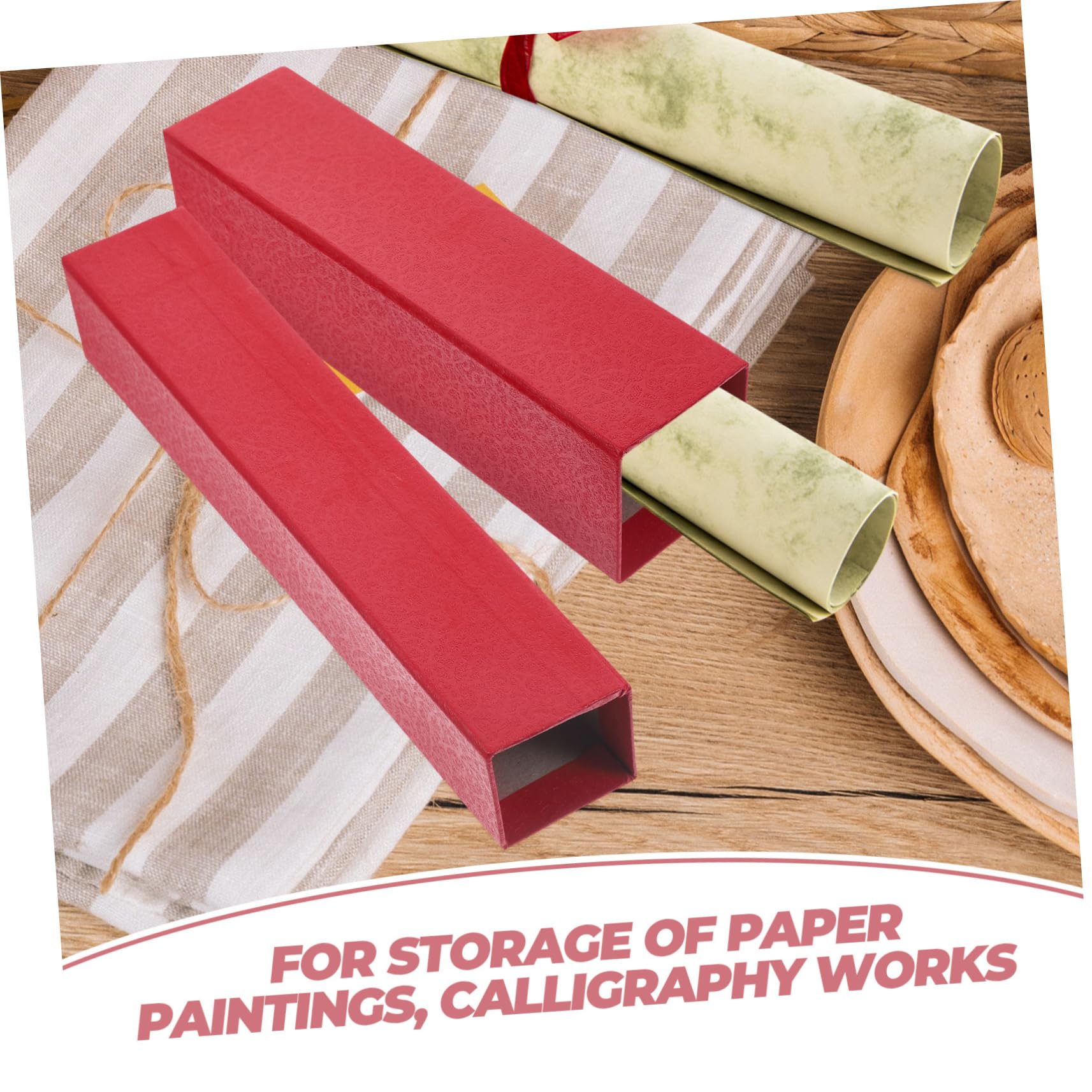 2 Pack Expandable Painting Tube Storage Box - Telescopic Drawing & Certificate Holder for Artists - Perfect for Artwork, Blueprints, Posters & Document Protection