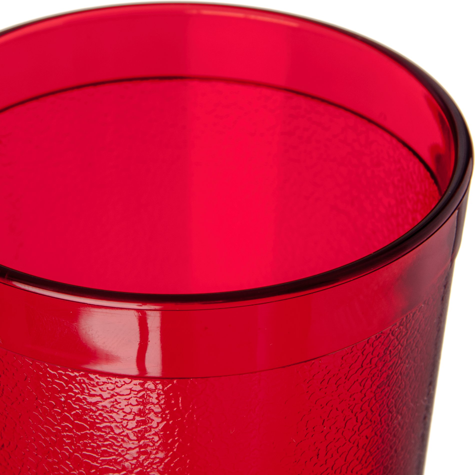 CFS 52208110 20 oz Stackable Shatter-Resistant Plastic Tumbler Cups - Ruby Red (6-Pack) for Parties, Picnics & Outdoor Events