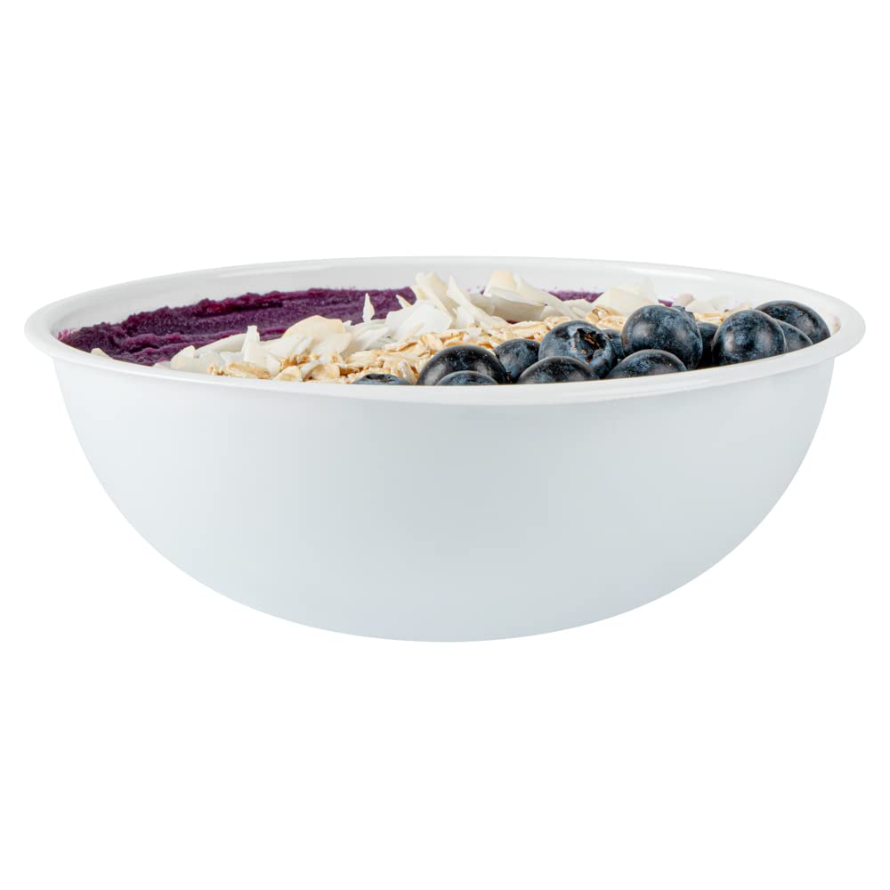 21oz Recyclable White Plastic Salad Bowls - 200 Pack Disposable Restaurantware for Pasta, Salads & Takeout | BPA-Free Food Containers for Catering, Parties & Meal Prep (Lids Sold Separately)