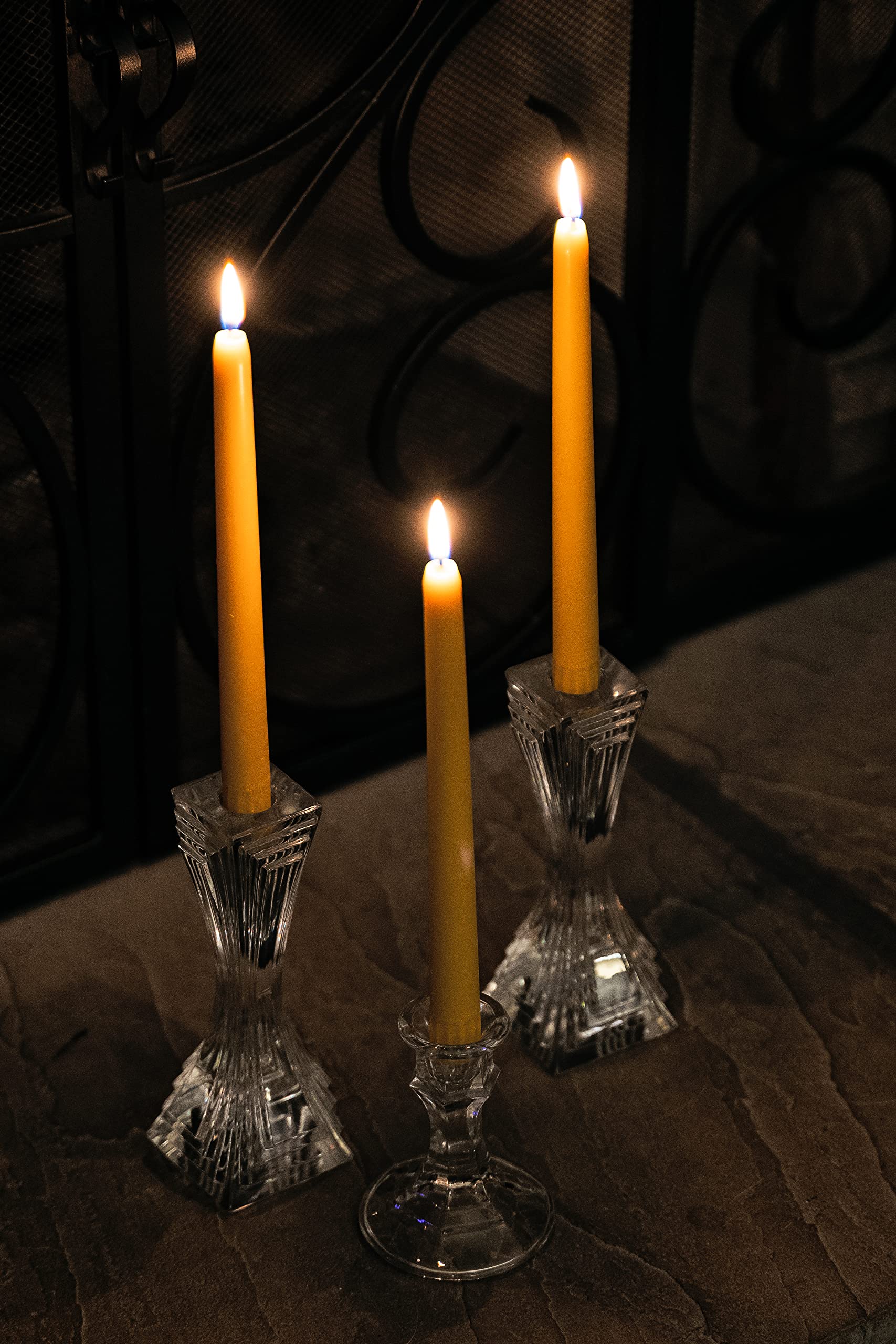 Coastland Trading Co 9 Inch Beeswax Candles - Pack of 6 | 100% Natural Handmade in USA | Long Burning 9 Hours | Decorative Home Candles for Relaxation, Meditation & Romantic Dinners
