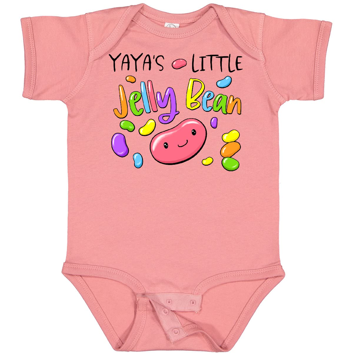 Inktastic Yaya's Little Jellybean Cute Easter Candy Baby Bodysuit - Adorable Easter Outfit for Newborns & Infants - Perfect for Easter Photos, Family Gatherings & Holiday Celebrations