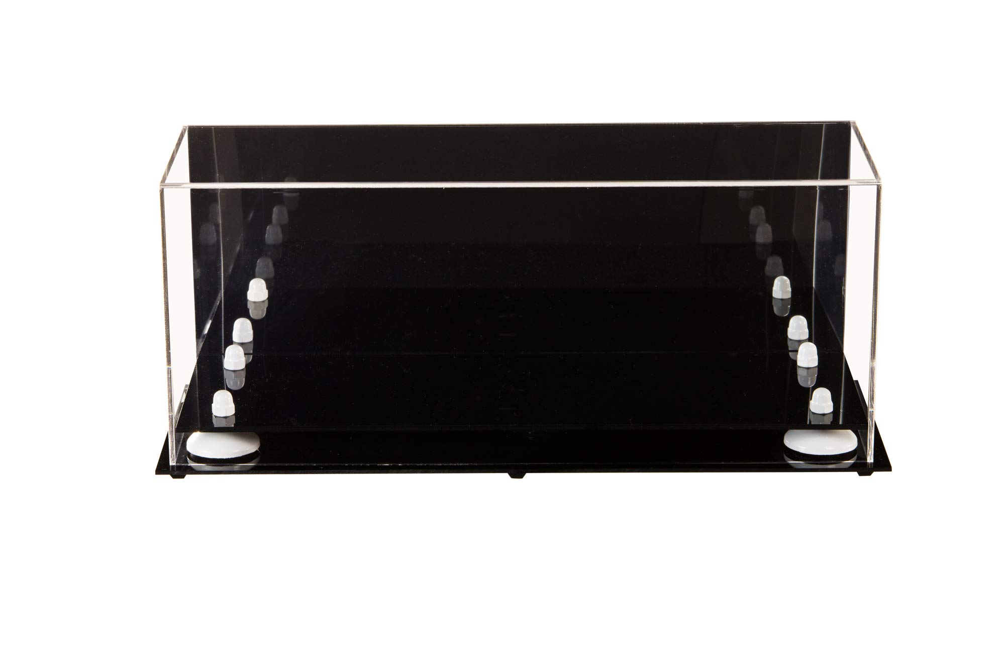 Acrylic Double Mini Football Helmet Display Case - Miniature Collectible Sports Memorabilia for Home, Office, or Man Cave Decor (A019)