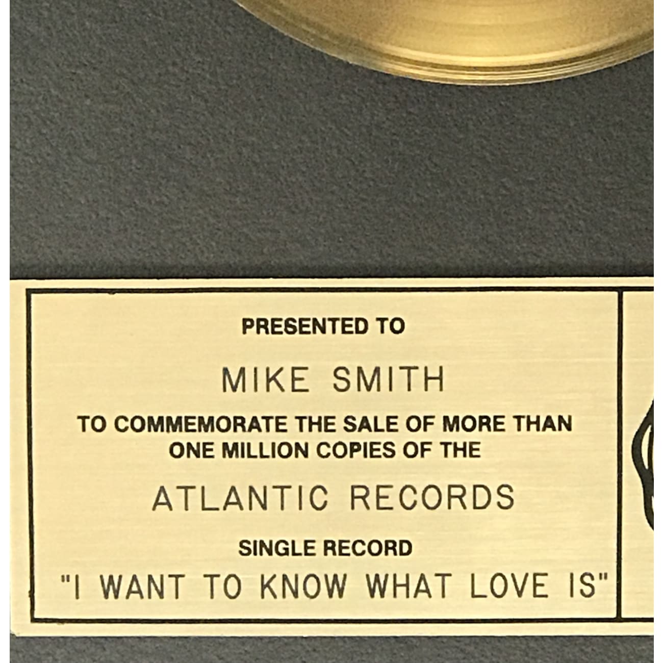 Foreigner - I Want To Know What Love Is RIAA Gold Certified 45 RPM Vinyl Single Record - Perfect for Collectors & 80s Music Lovers