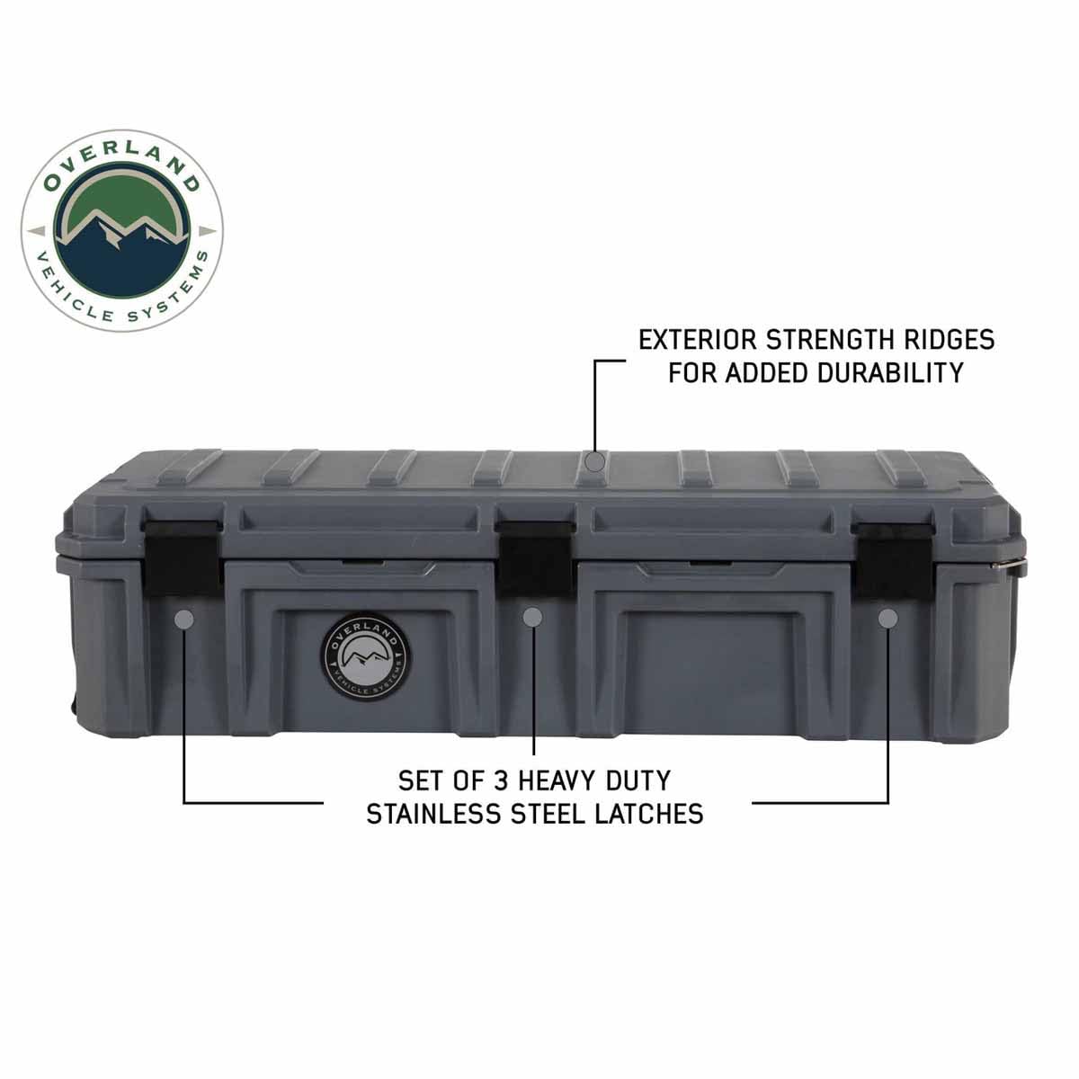 Overland Vehicle Systems 117 Quart Dry Storage Box - Waterproof Off-Road Storage Case for Camping, Overlanding & Outdoor Adventures | Durable Gear Organization Solution