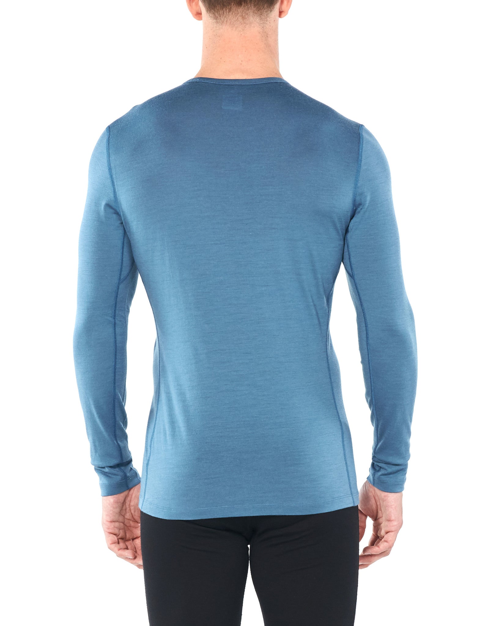 200 Oasis LS Crewe Aiguille du Midi Men's Thermal Base Layer Shirt - Warm Long Sleeve Top for Skiing, Hiking & Winter Outdoor Activities