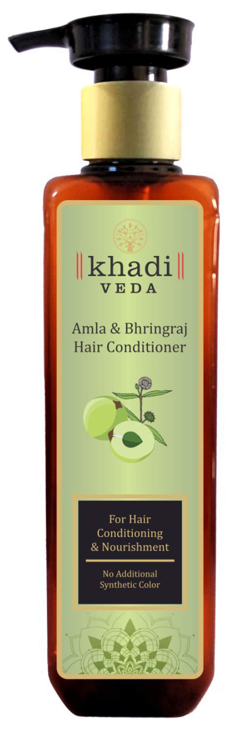 Organic Amla & Bhringraj Hair Conditioner for Dry, Damaged Hair - Ayurvedic Deep Conditioning Treatment for Shine & Growth - Perfect for Daily Use & Salon Results at Home