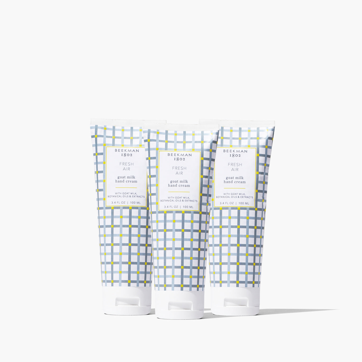 Fresh Air Hand Cream Set of 3 - Moisturizing & Nourishing for Dry Skin - Perfect for Office, Travel & Daily Use