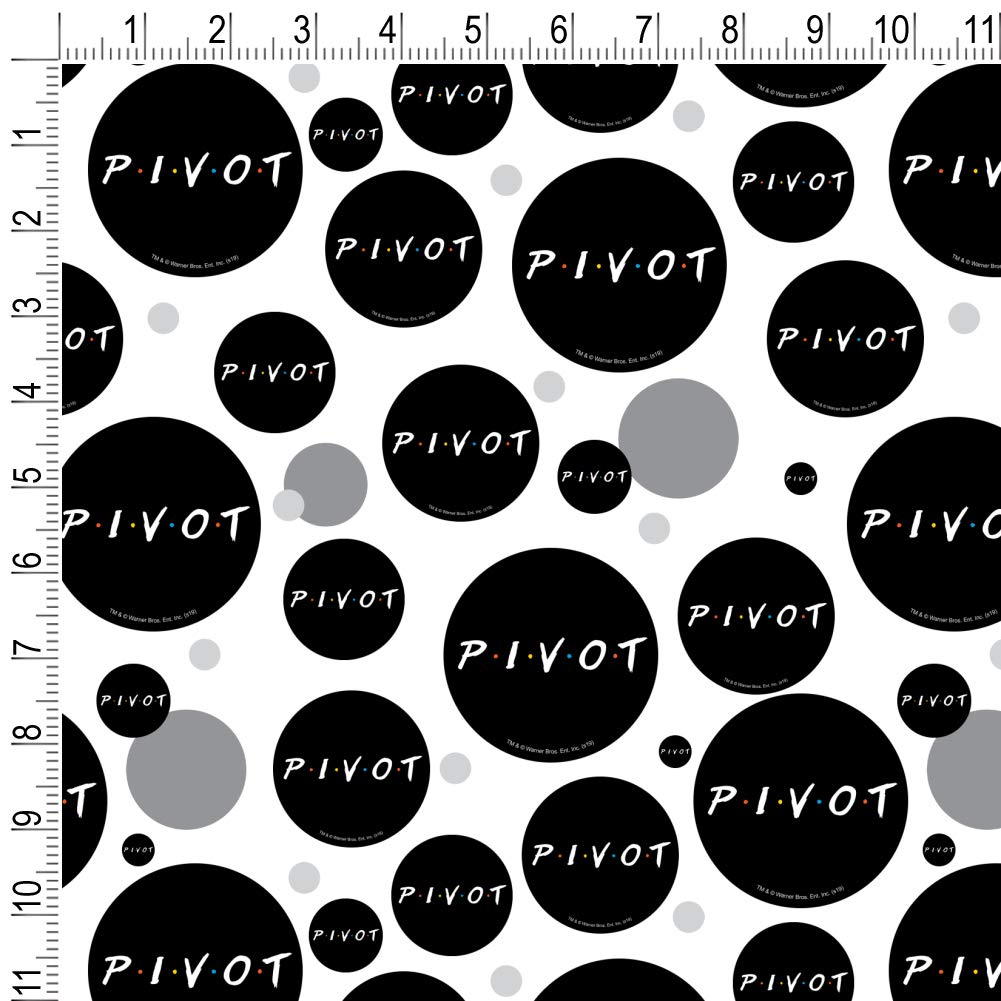 Friends TV Show Themed PIVOT Gift Wrap Paper Roll - 24 Inches x 10 Feet Wrapping Paper for Birthday, Christmas Gifts - Perfect for Fans of the Sitcom Friends