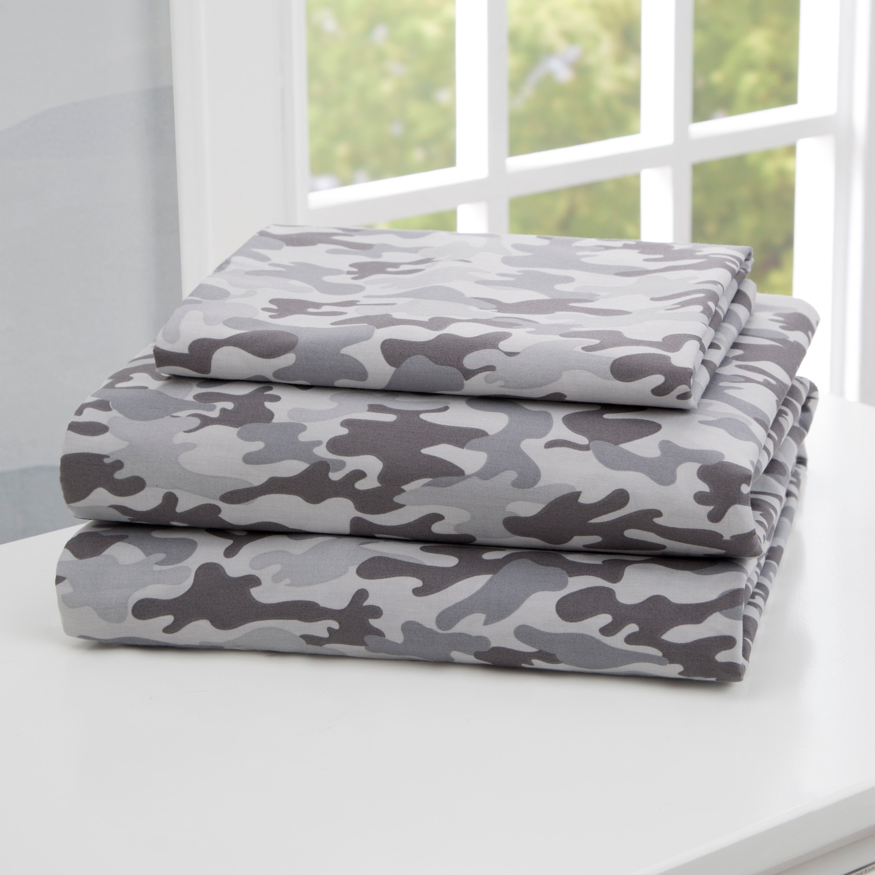 Camouflage 3-Piece Twin Sheet Set - Soft Breathable Bedding for Kids & Teens - Perfect for Hunting, Camping & Outdoor Themed Bedrooms