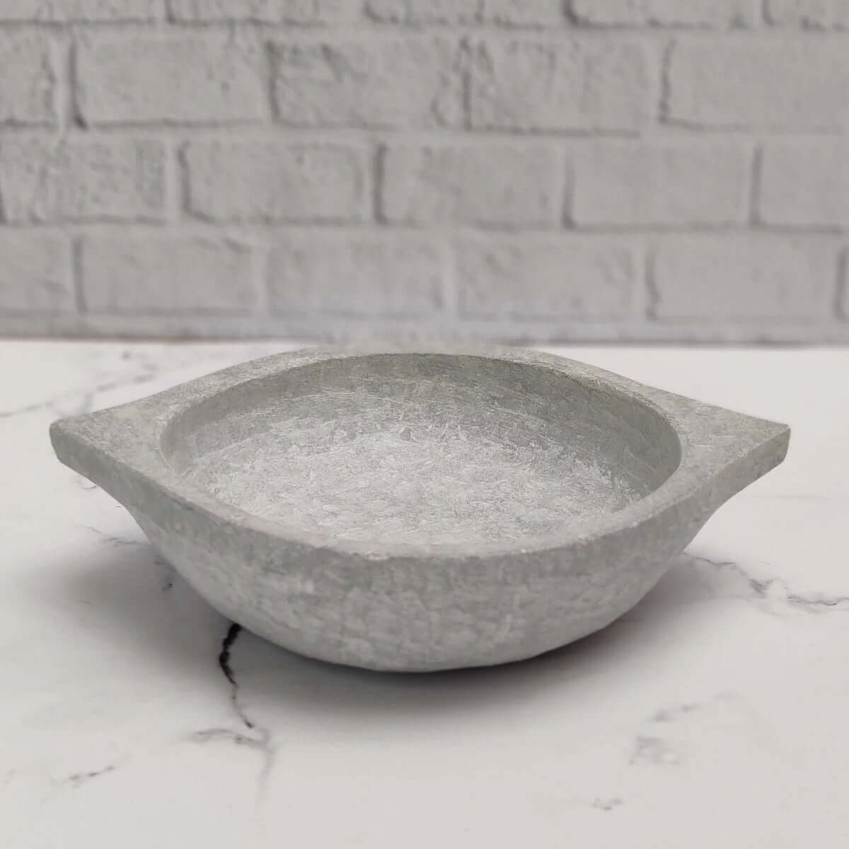Soapstone Kalchatti Kadai - Traditional Indian Stone Cooking Pot for Healthy Meals | Perfect for Biryani, Curry & Stews | Eco-Friendly & Durable Kitchenware