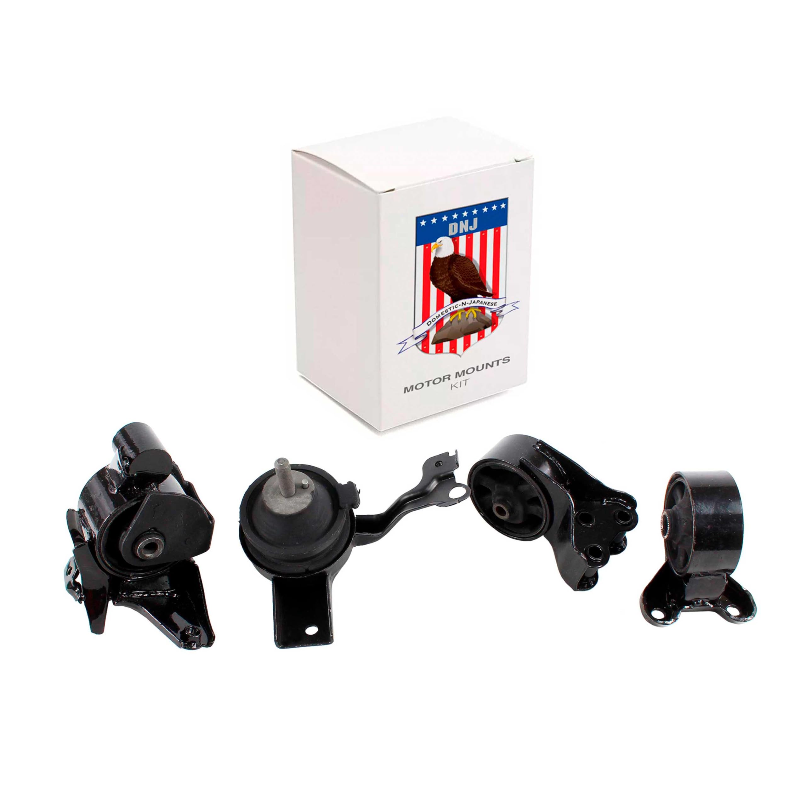 DNJ MMK1094 Motor Mount Kit - Compatible with 2001-2006 Hyundai Elantra & Tiburon 2.0L Automatic Transmission (4-Piece Set) - Perfect for Engine Vibration Reduction & Smooth Ride
