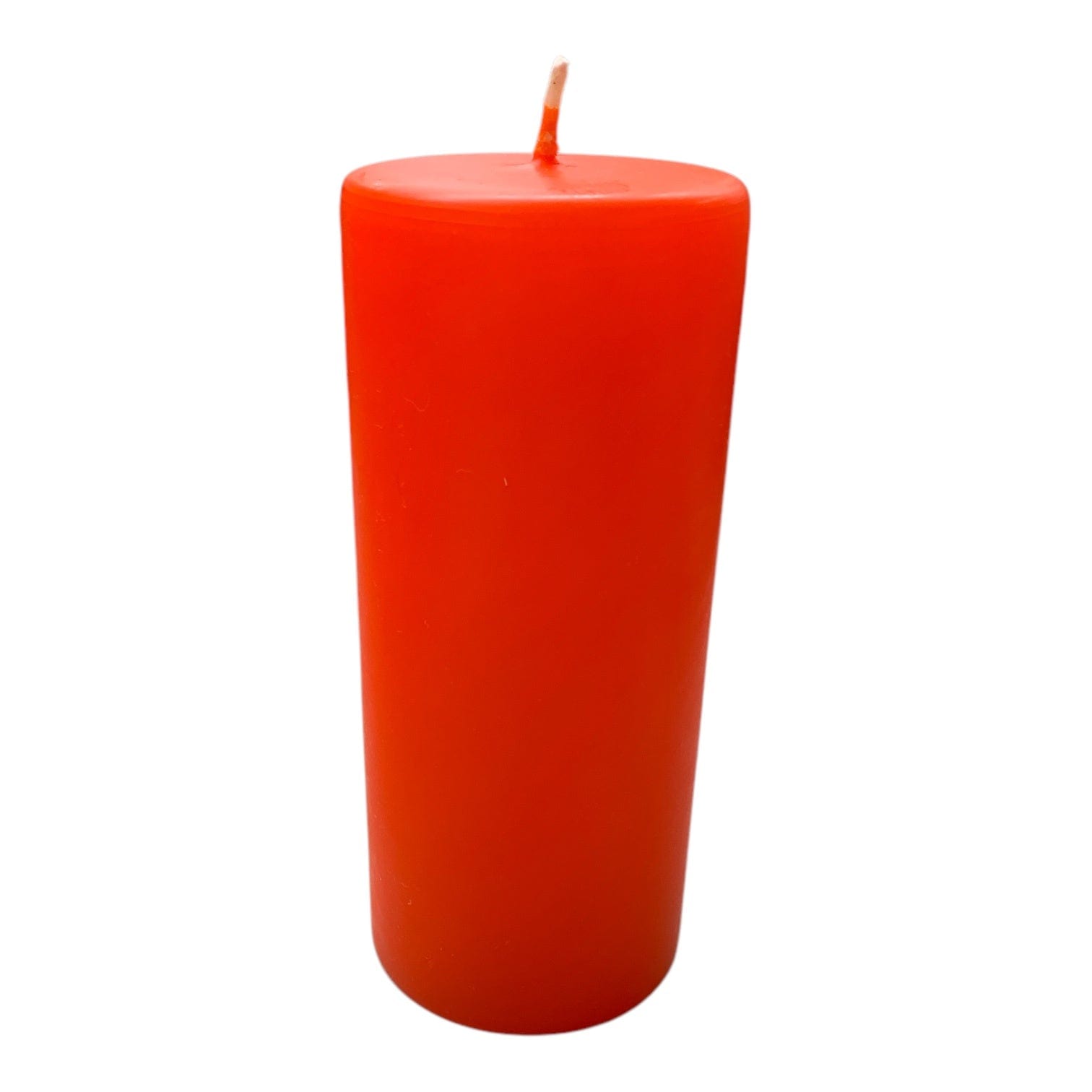 Premium Tangerine Scented Pillar Candle - 6 Inch (150mm) Handmade Soy Wax Candle for Home Decor, Relaxation & Aromatherapy | Perfect for Living Room, Bedroom, Spa & Gift Giving