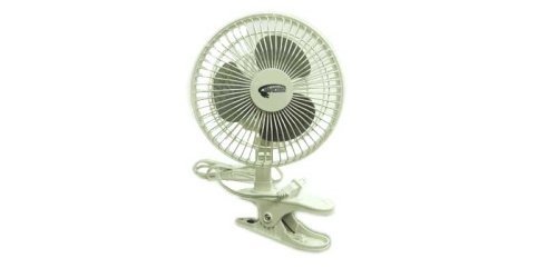 6 Inch Clip-On Fan - Portable Desk Fan with Strong Airflow, Quiet Operation, Adjustable Tilt - Perfect for Office, Home, Dorm, Gym & Travel Use