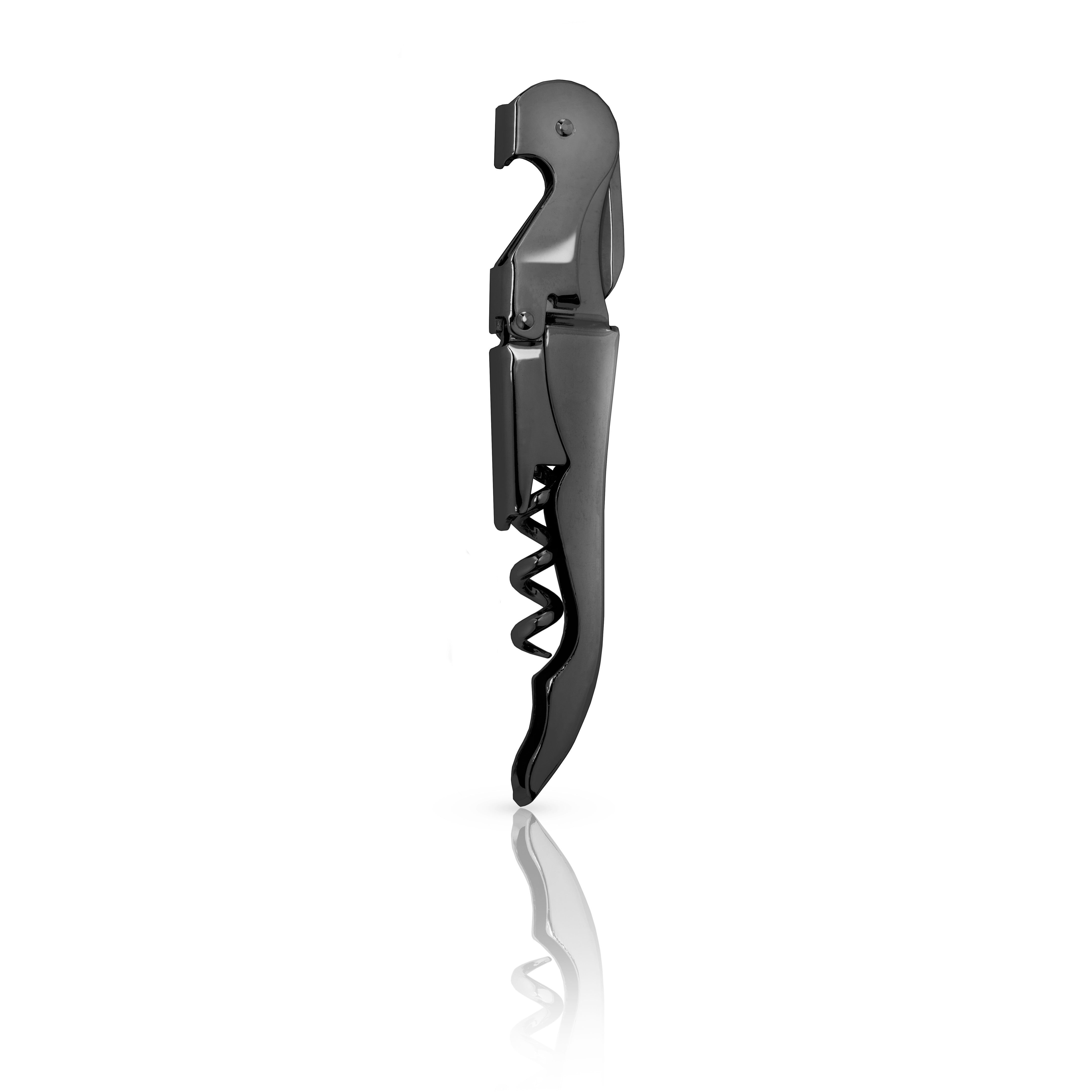 Warren Signature Waiter's Corkscrew - Professional Wine Opener with Foil Cutter & Bottle Opener - Perfect for Restaurants, Bars, and Home Wine Enthusiasts