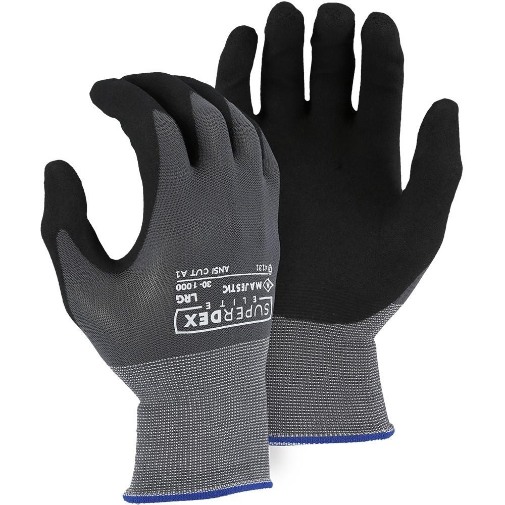 SuperDex Elite Premium Foam Nitrile Work Gloves - Cut Resistant A1 Level - Durable & Comfortable for Construction, Gardening, and Industrial Use
