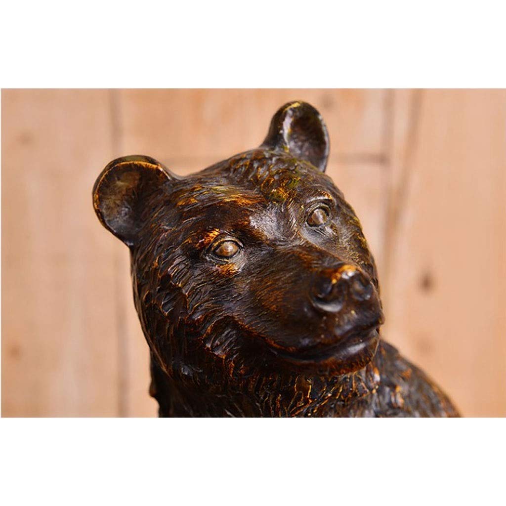 Rustic Bear Wine Bottle Holder - Animal Sculpture Wine Rack for Countertop, Decorative Wine Stand & Unique Gift Idea | Perfect for Home Bar, Kitchen Decor, and Wine Lover Gifts