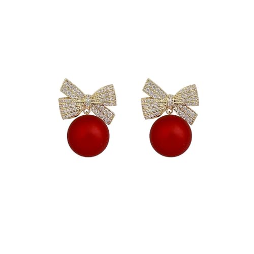A1:Christmas bow earrings