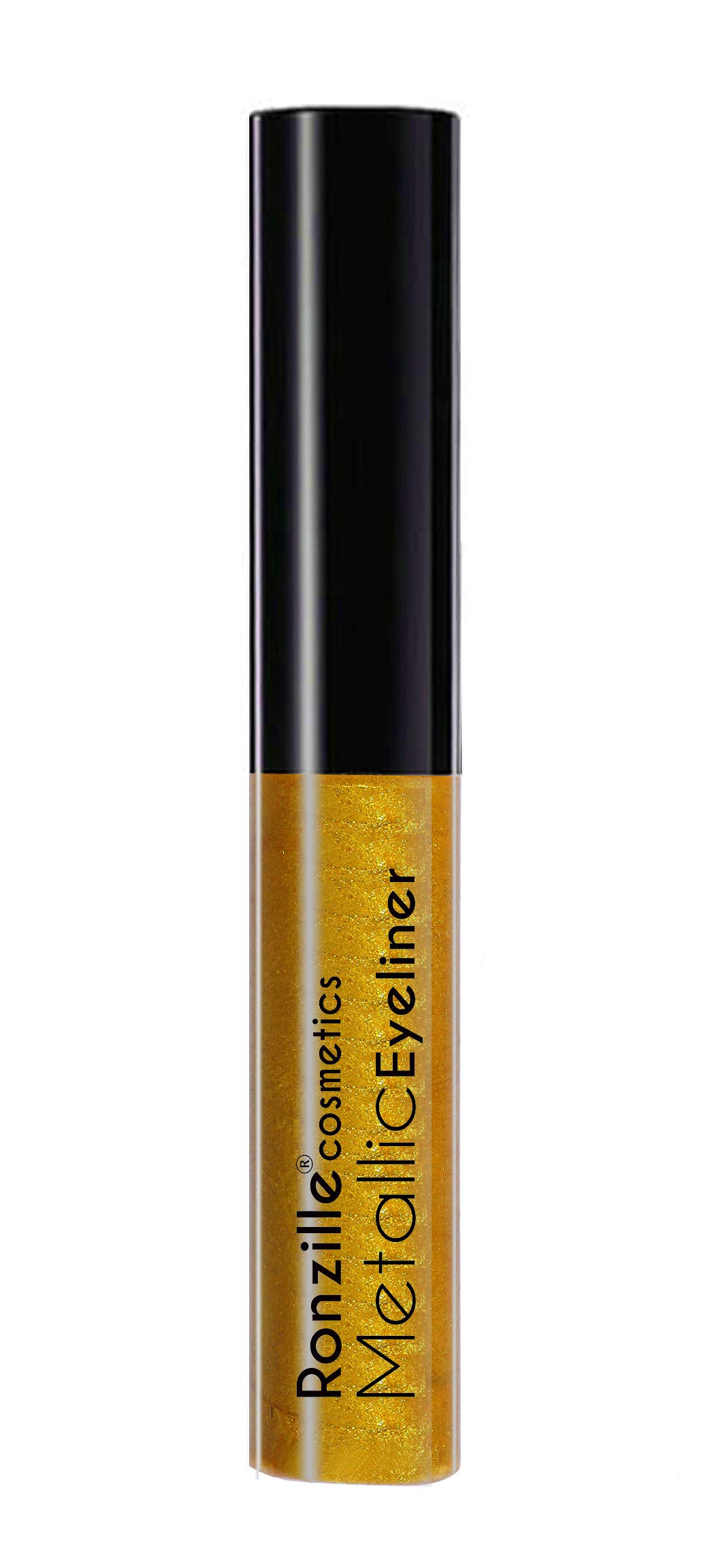 Ronzille Glitter Liquid Eyeliner - Waterproof & Long Lasting - Gold & Rose Gold (2 Pack) - Perfect for Parties, Festivals & Special Occasions