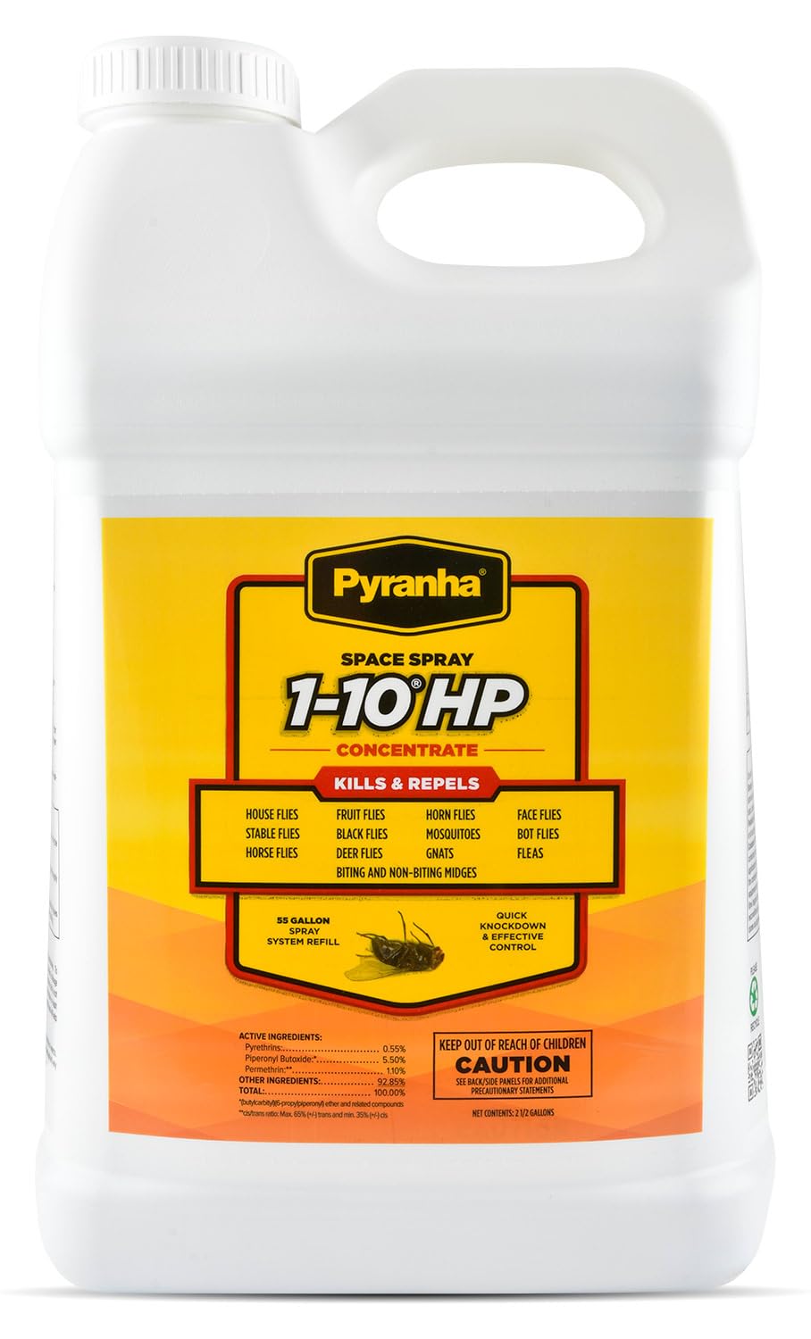 PYRANHA HP CONCENTRATE 2.5 Gallon - Professional Strength Weed Killer for Lawns & Gardens | Fast-Acting Herbicide for Home & Commercial Use