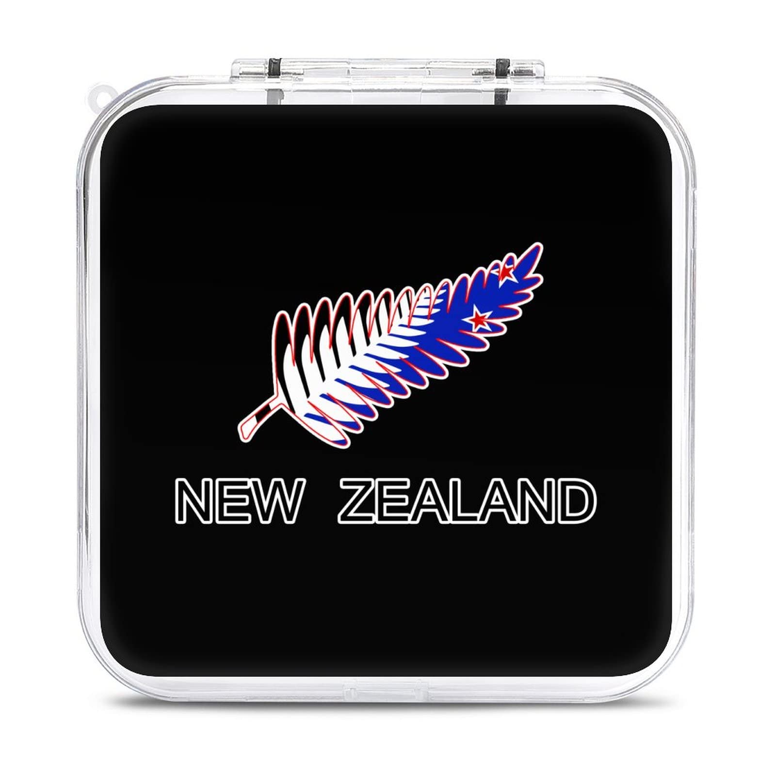 Premium New Zealand Maori Fern Design Hard Protective Game Card Case for Nintendo Switch - 12 Slot Clear Shell Organizer Box - Perfect for Travel, Gaming Parties & Collectors