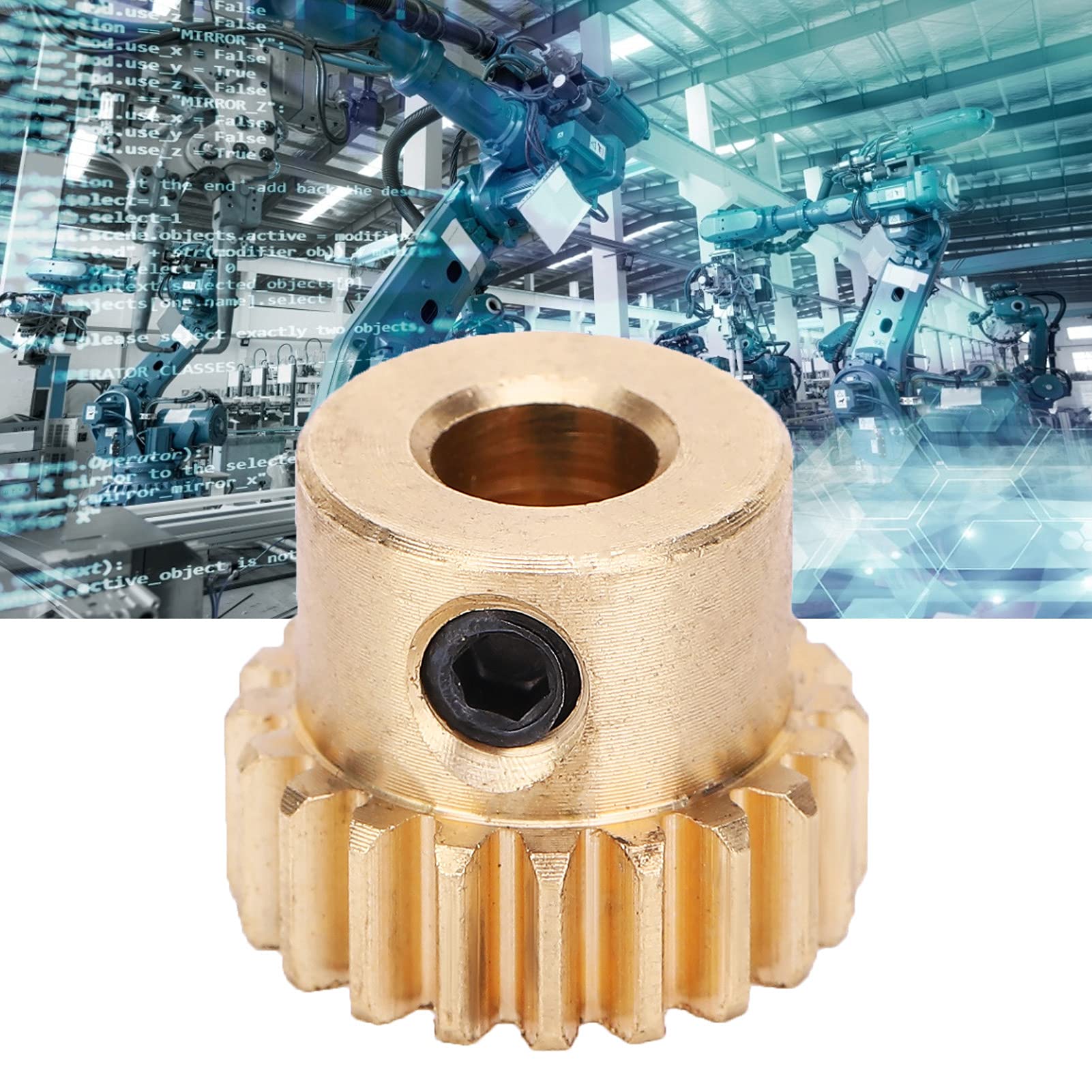 20 Tooth Pinion Gear (6mm Round Hole, Modulus 0.8) - High Precision Industrial Robot Parts & Accessories for CNC Machines, Automation Systems, and Robotics Projects