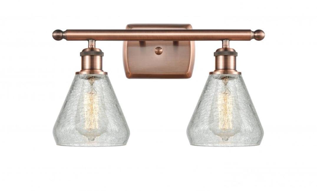 Innovations Lighting 516-2W-AC-G275 Conesus 2-Light Bathroom Vanity Light - Ballston Collection - Perfect for Modern Bathrooms & Powder Rooms