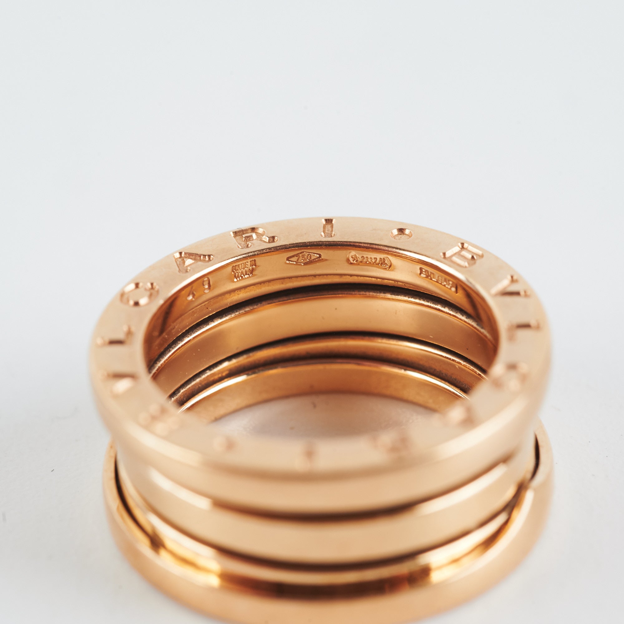 Bvlgari B Zero 1 Ring - 18K Gold or Rose Gold Luxury Band Ring for Women, Size 49 - Perfect for Weddings, Anniversaries & Special Occasions