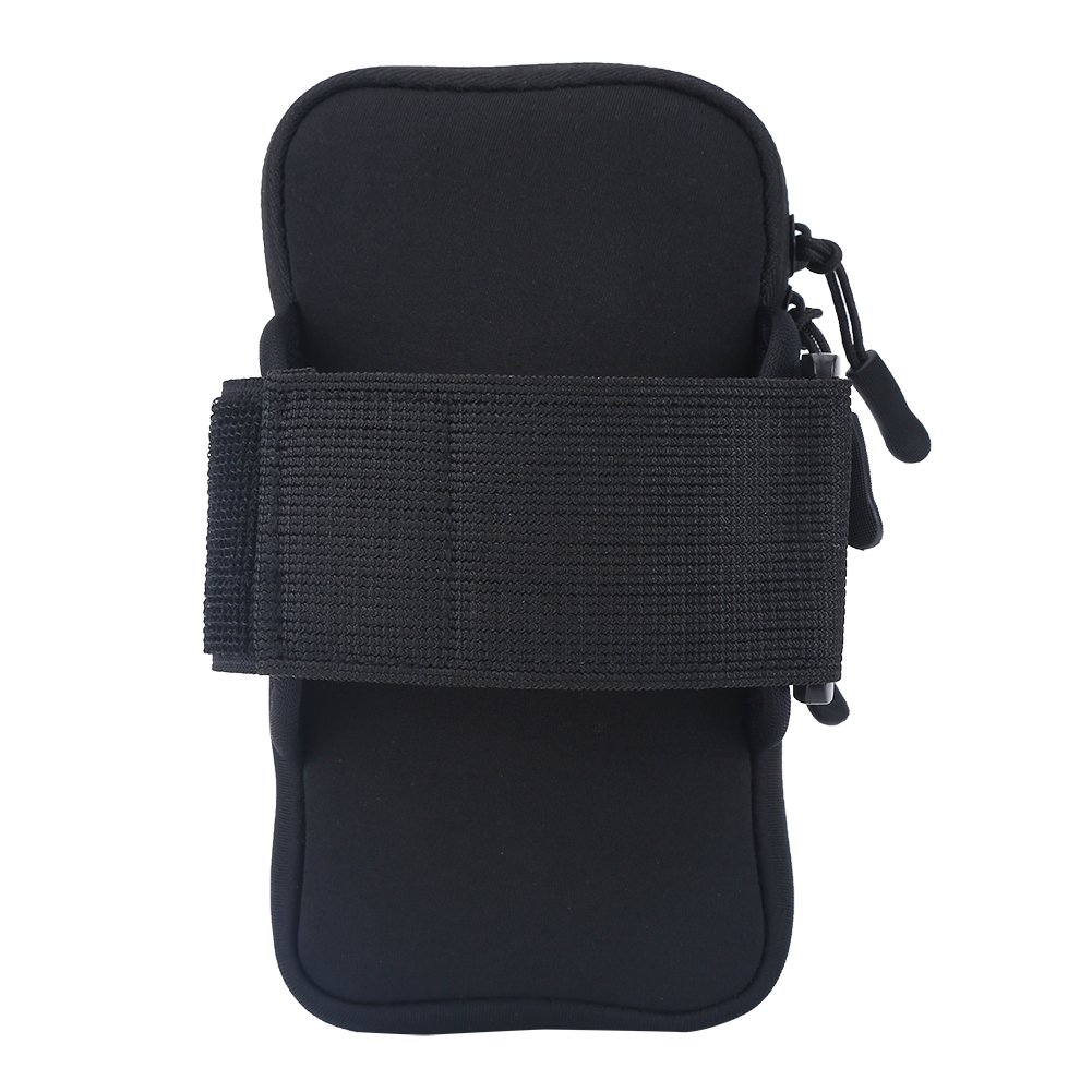 VGEBY Arm Pouch for Running & Outdoor Sports - Adjustable Armband Phone Holder for iPhone & Android - Lightweight Wrist Pouch for Jogging, Hiking, Gym & Workouts (Black) - Perfect for Hands-Free Exercise & Active Lifestyle