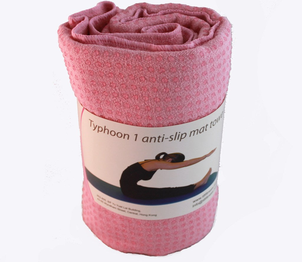 Non-Slip Bath Mat Towel - Typhoon 1 Super Absorbent Quick Dry Shower Rug with Strong Grip for Bathroom, Kitchen & Poolside - Perfect for Wet Floors, Showers and Spa Areas