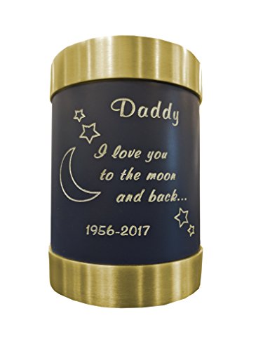 Nightfall Blue - Moon and back engraved