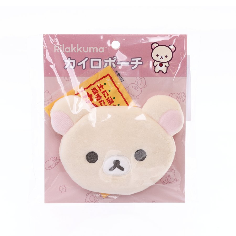 SAN X Warmer Pouch - Korilakkuma Plush Hand Warmer (2024, 38g) | Cute Kawaii Heating Pad for Winter, Outdoor Activities & Cold Office Days
