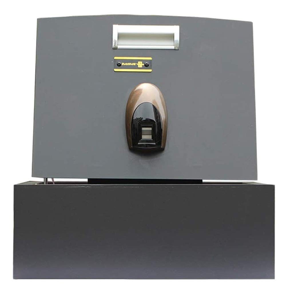 Steel Home Security Safe with LED Light - Fireproof & Waterproof Small Safe Box for Valuables, Jewelry, Documents | Bedroom, Office, Study Storage Solution