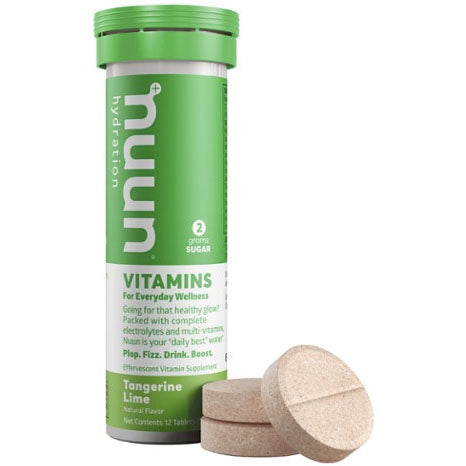 NUUN Vitamins Tangerine Lime Electrolyte Tablets - Immune Support & Hydration Boost for Active Lifestyles, Workouts & Outdoor Adventures