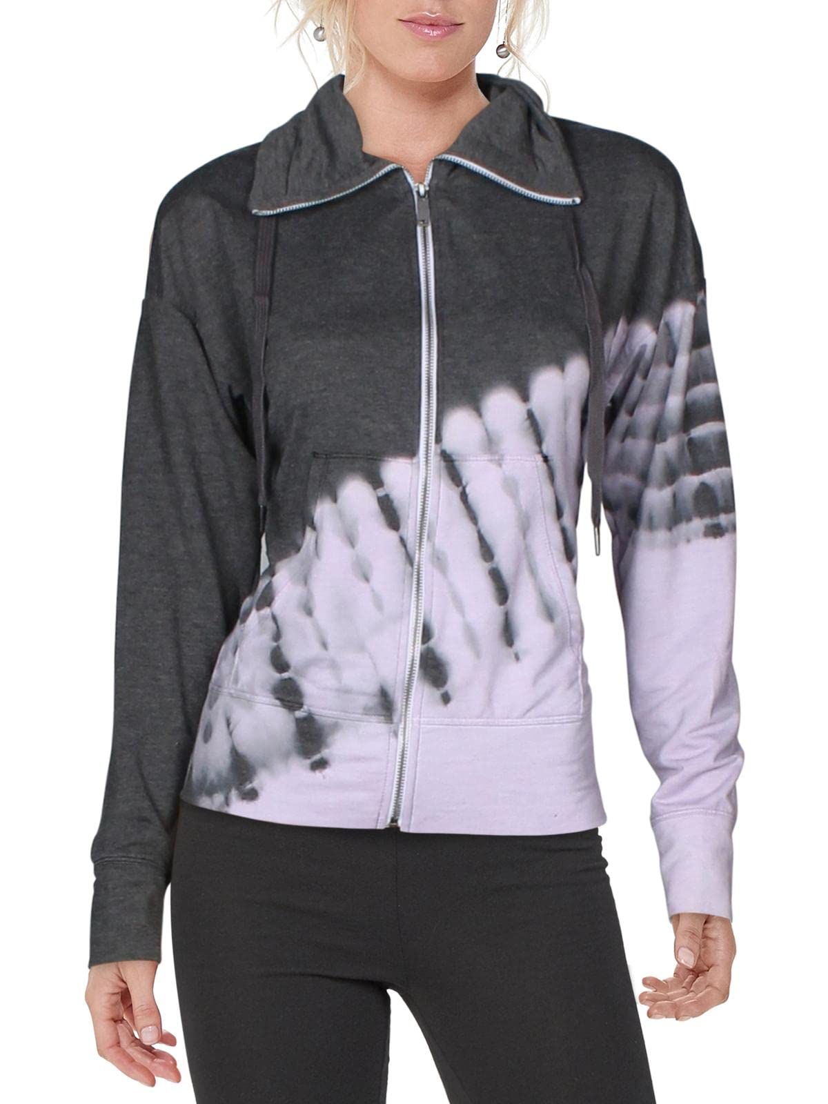 Ideology Women's Funnel Neck Zip Up Hoodie Sweatshirt - Casual Pullover for Fall & Winter, Gym, Running, Outdoor Activities