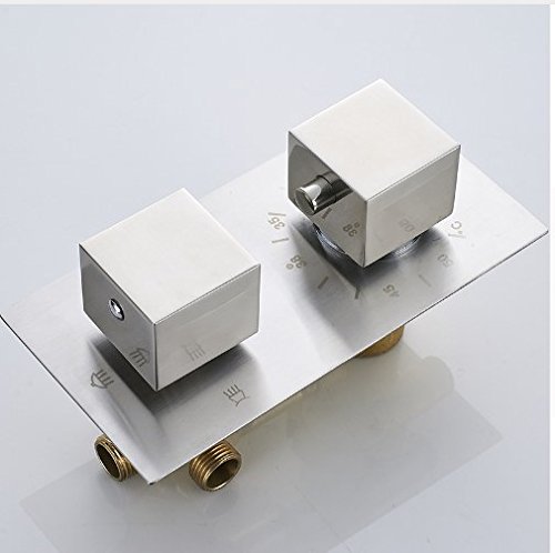 GOWE Thermostatic Shower Mixer Valve - 3-Way Water Control for Bathroom Faucet Replacement | Perfect for Bathroom Renovation & Modern Shower System Upgrade