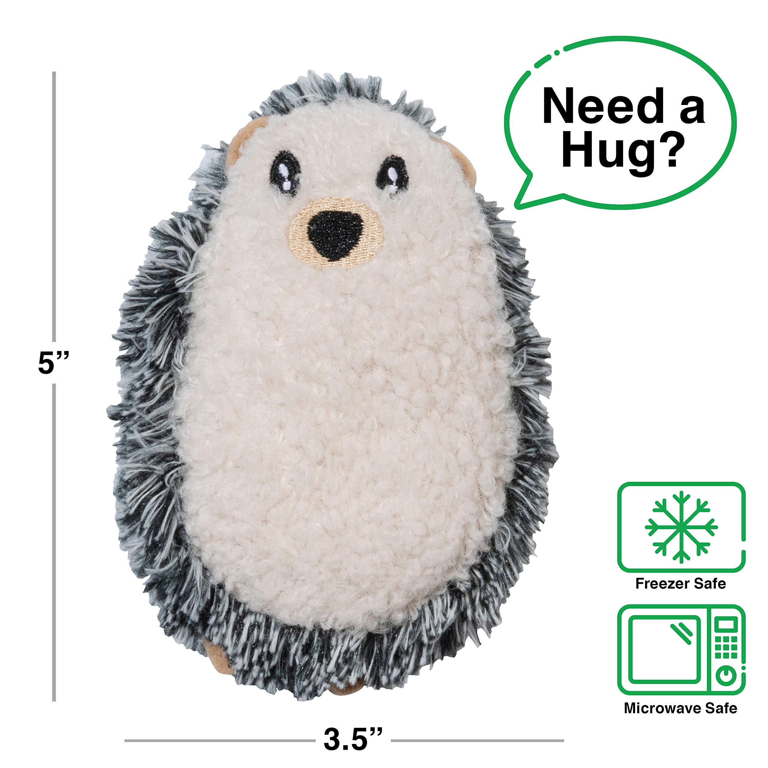 GAMAGO Hedgehog Heating Pad - Microwavable Warm Pillow for Cramps, Muscle Pain & Stress Relief - Natural Buckwheat & Lavender Filled Heat Pack - 5